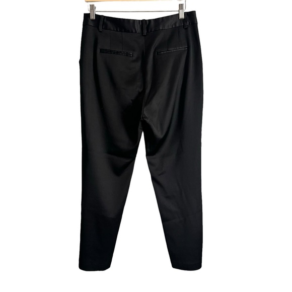 FRAME Crop Stretch Satin Flare Trouser Pants - Picture 5 of 7